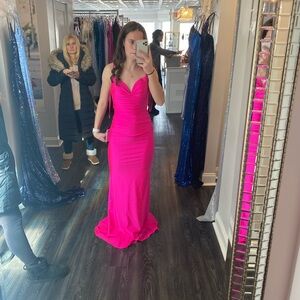 Hot Pink Prom Dress